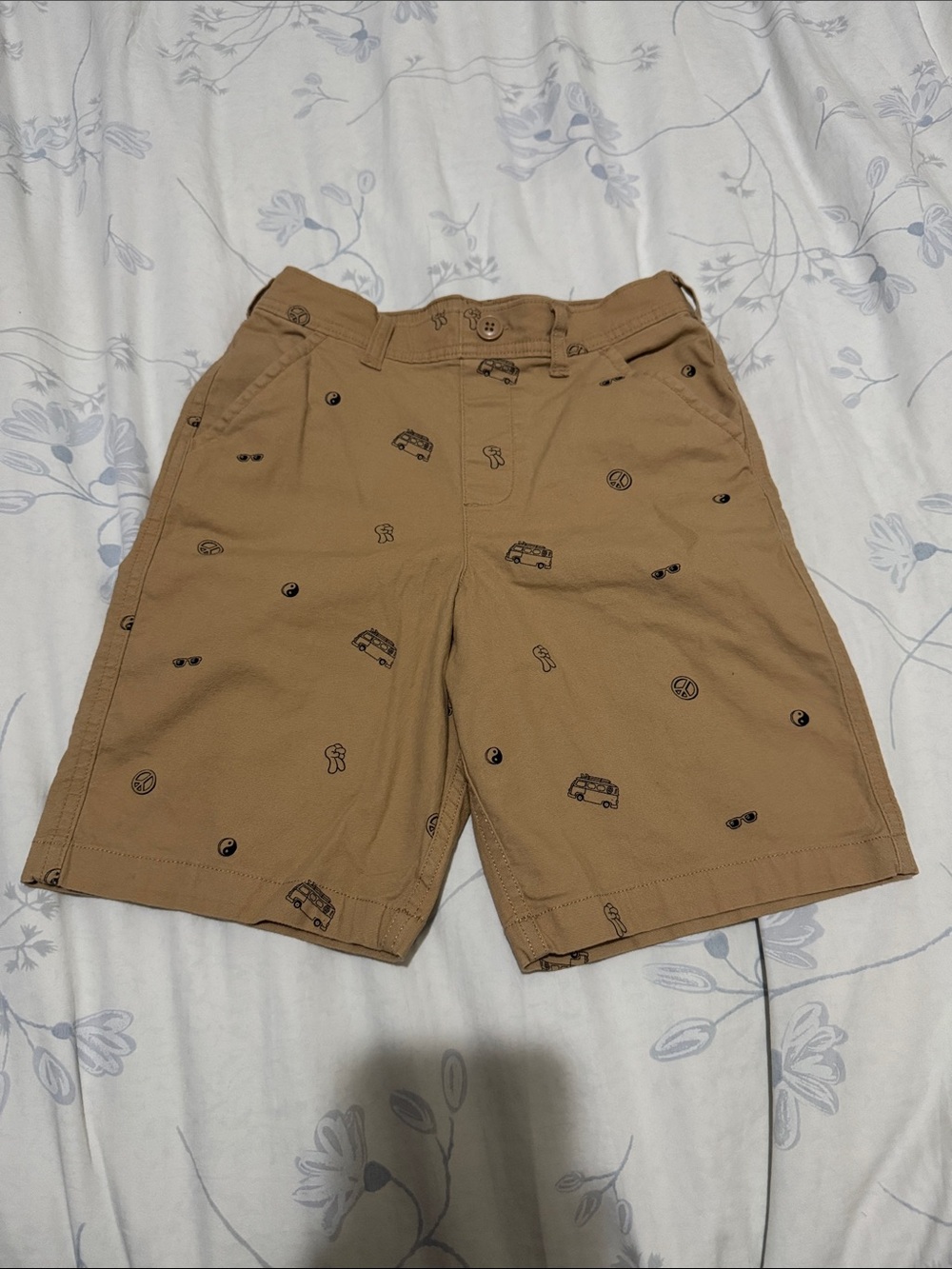 ⭐️ 365Kids Boys Print Chino Shorts (Size: 10)